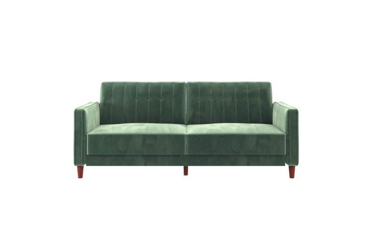 Green velvet couch deals wayfair